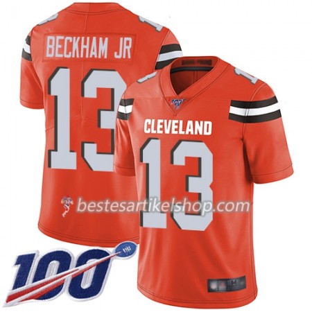 Herren Cleveland Browns Trikot Odell Beckham JR 13 Nike Orange 100th
